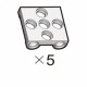 Adaptér klobouček (SPU-5(W)) 5pcs 